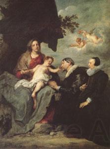 Anthony Van Dyck The Virgin and Child with Donors (mk05) Spain oil painting art